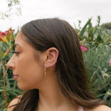 14k Solid Gold Multi-CZ Drop Studs -  - Earrings - Ofina