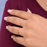 10k Solid Gold Hammered Band -  - Rings - Ofina