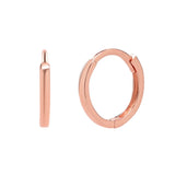 14k Solid Gold Thin Huggies - Rose Gold -  - Ofina