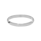 10k Solid Gold Band - White Gold / 5 - Rings - Ofina