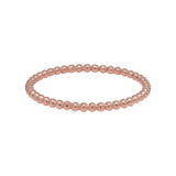 10k Solid Gold Beaded Ring - Rose Gold / 5 - Rings - Ofina